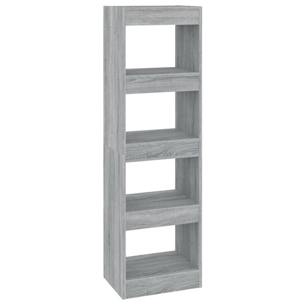 vidaXL Biblioth&egrave;que/S&eacute;parateur de pi&egrave;ce Sonoma gris 40x30x135 cm