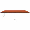 vidaXL Auvent manuel r&eacute;tractable sur pied 600x350 cm Orange/marron