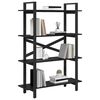 vidaXL &Eacute;tag&egrave;re Ch&ecirc;ne noir 100 x 33,5 x 140 cm Bois d'ing&eacute;nierie