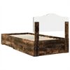 vidaXL Cadre de lit Ch&ecirc;ne fum&eacute; 90 x 190 cm Bois d'ing&eacute;nierie