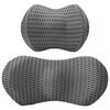 vidaXL Oreiller avec oreiller R&eacute;glable 2 pcs Gris Maille 4D
