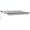 vidaXL Auvent r&eacute;tractable manuel Gris clair 3,5 x 2 m