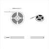 vidaXL Bande LED 2 pcs Noir et Transparent 300 cm Cuivre et plastique