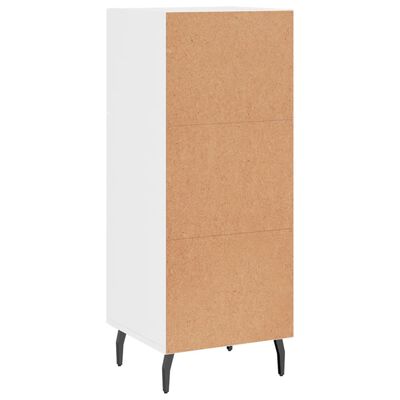 vidaXL Buffet Blanc brillant 34,5x34x90 cm Bois d'ingénierie