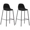 vidaXL Ensemble de bar 3 pcs Tissu Noir