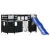 vidaXL Lit mezzanine pour enfants avec rideaux sans matelas 80x200 cm