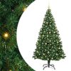 vidaXL Sapin de No&euml;l avec &eacute;clairage LED 180 cm 300 LED Blanc chaud