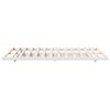 vidaXL Cadre de lit sur&eacute;lev&eacute; Blanc 120 x190 cm Bois massif en pin