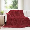 vidaXL Couvertures &agrave; jeter 6 pcs Rouge Bordeaux 240 x 220 cm Toison