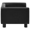 vidaXL Canap&eacute; pour chien Noir 60x43x30 cm Peluche et similicuir