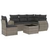 vidaXL Salon de jardin 6 pcs avec coussins gris r&eacute;sine tress&eacute;e