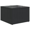 vidaXL Ensemble de canap&eacute; de jardin Noir 55 x 55 x 37 cm polyrotin