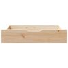 vidaXL Tiroirs sous le lit avec roulettes 2 pcs 85x55x17 cm pin massif