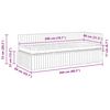vidaXL Cadre de lit d'angle avec matelas 2 pcs Bleu Velours