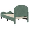 vidaXL Cadre de lit pour tout-petit avec t&ecirc;te de lit Vert Mer Velours