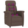 vidaXL Chaise de massage Marron 70.5 x 96.5 x 95 cm Faux cuir