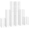 vidaXL 6 gabions en fil galvanis&eacute;