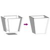 vidaXL Jardini&egrave;res 2 pcs noir 30x30x30 cm acier