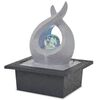 vidaXL Fontaine d'int&eacute;rieur avec lampe LED Polyr&eacute;sine