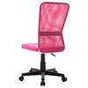vidaXL Chaise de bureau Rose 44x52x100 cm Tissu en maille
