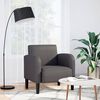 vidaXL Chaise de canap&eacute; avec accoudoirs gris 54 cm similicuir