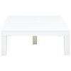 vidaXL Table de jardin Blanc 78x78x31 cm Plastique