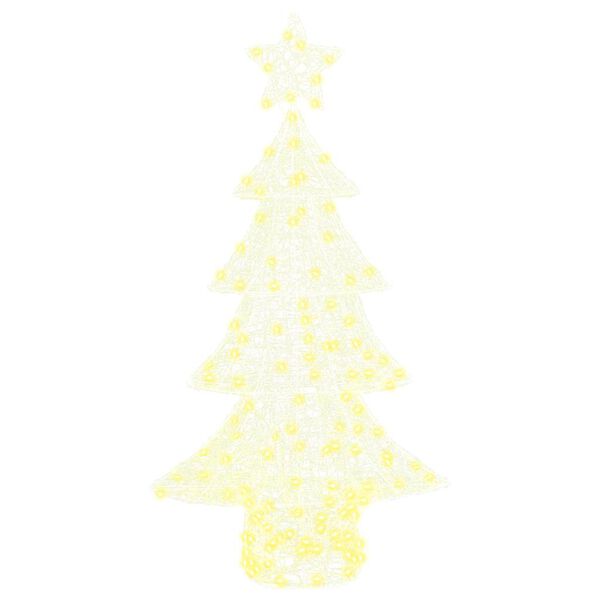 vidaXL Sapin de No&euml;l avec 160 LED Blanc chaud 150 cm Acrylique