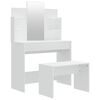 vidaXL Ensemble de coiffeuse Blanc 96x40x142 cm