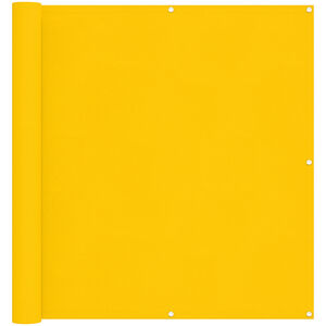 vidaXL &Eacute;cran de balcon 110 x 200 cm Tissu Oxford Rectangulaire Jaune