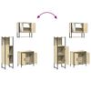 vidaXL Ensemble de meubles de salle de bain 3 pcs ch&ecirc;ne sonoma