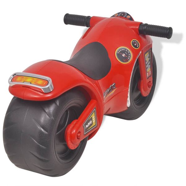 vidaXL Moto &agrave; chevaucher enfant Plastique Rouge