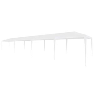 vidaXL Tente de r&eacute;ception 3x12 m PE Blanc