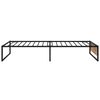 vidaXL Cadre de lit sans matelas noir m&eacute;tal 100x200 cm