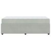 vidaXL Cadre de lit avec matelas Gris clair 80 x 200 cm tissu