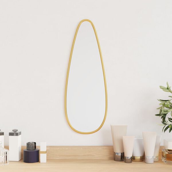 vidaXL Miroir mural Dor&eacute; 40x15 cm