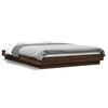 vidaXL Cadre de lit sans matelas ch&ecirc;ne marron 120x190 cm
