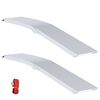 vidaXL Rampe de moto 680 kg 2 pcs Argent&eacute; 205 x 28 x 5 cm Aluminium