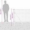 vidaXL Cl&ocirc;ture avec poteau Argent&eacute; 1 x 10 m Acier et PVC