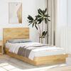 vidaXL Cadre de lit avec t&ecirc;te de lit sans matelas 90x200 cm
