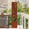 vidaXL &Eacute;cran de confidentialit&eacute; de jardin Rouill&eacute; 32 x 32 x 150 cm