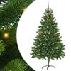 vidaXL Sapin de No&euml;l avec 300 LED avec support Vert 210 cm PE