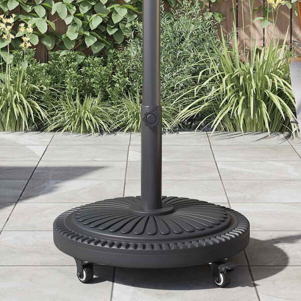 vidaXL Pied de parasol Art d&eacute;co Noir &Oslash; 45 x 39.5 cm Fer