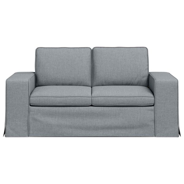 vidaXL Canap&eacute; 120cm Gris clair M&eacute;tал