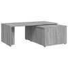 vidaXL Table basse Sonoma gris 150x50x35 cm Bois d'ingénierie