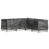 vidaXL Housses de salon de jardin en forme de L 2 pcs 12 &oelig;illets
