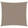 vidaXL Voile de parasol tissu oxford carr&eacute; 5x5 m taupe