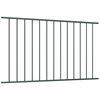 vidaXL Panneau de cl&ocirc;ture en acier thermolaqu&eacute; 1,63 x 0,75 m Anthracite