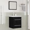 vidaXL Meuble de Lavabo de Salle de Bain Ch&ecirc;ne noir 41 x 38,5 x 48 cm