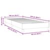 vidaXL Sommier &agrave; lattes de lit sans matelas vert fonc&eacute; 100x220cm