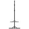 vidaXL Support de toile de fond noir 305x243 cm acier